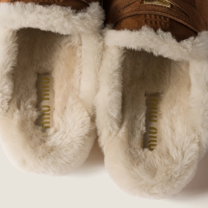 Suede Mules