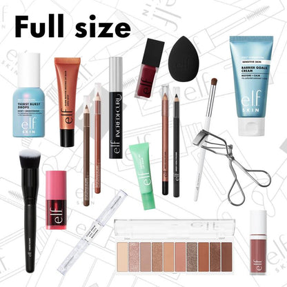 e.l.f. calendar full-size products