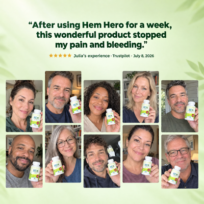 Julia's Hem Hero experience, with illustrative product-use photographs