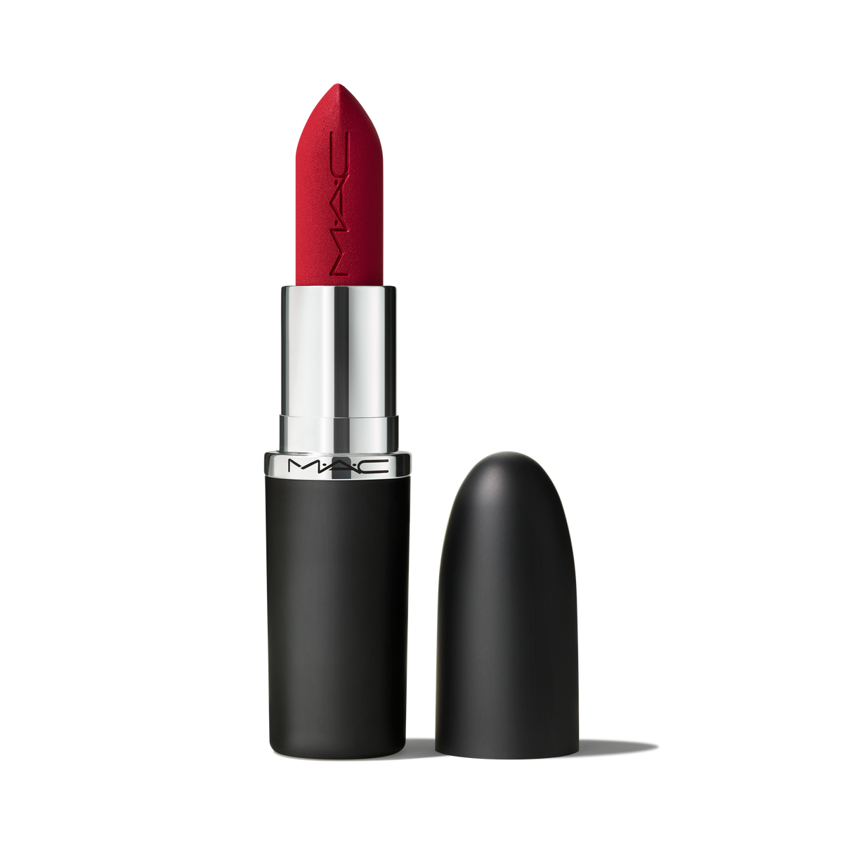 MACximal Silky Matte Lipstick in Ruby Woo included in the MAC Icons Advent Calendar
