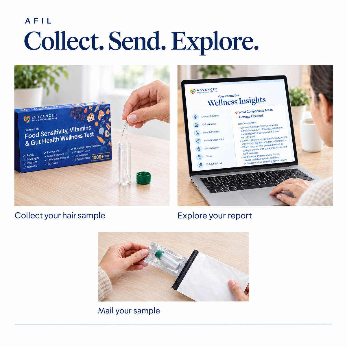 Collect, send, and explore: AFIL home hair collection and online report
