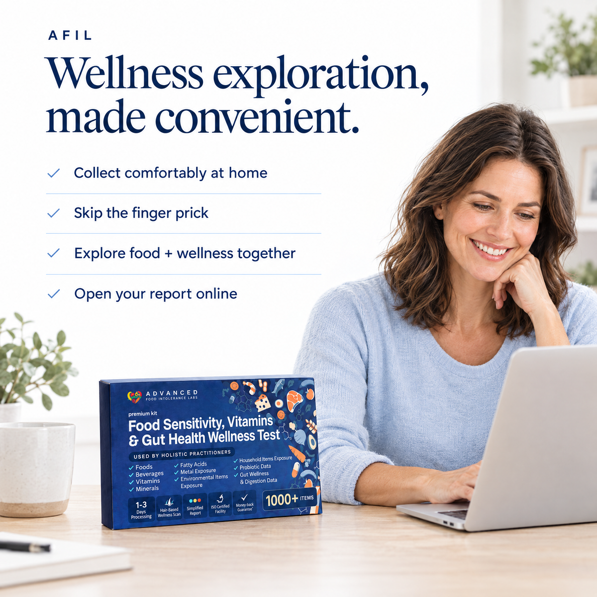 Four features of AFIL home collection and online wellness reporting